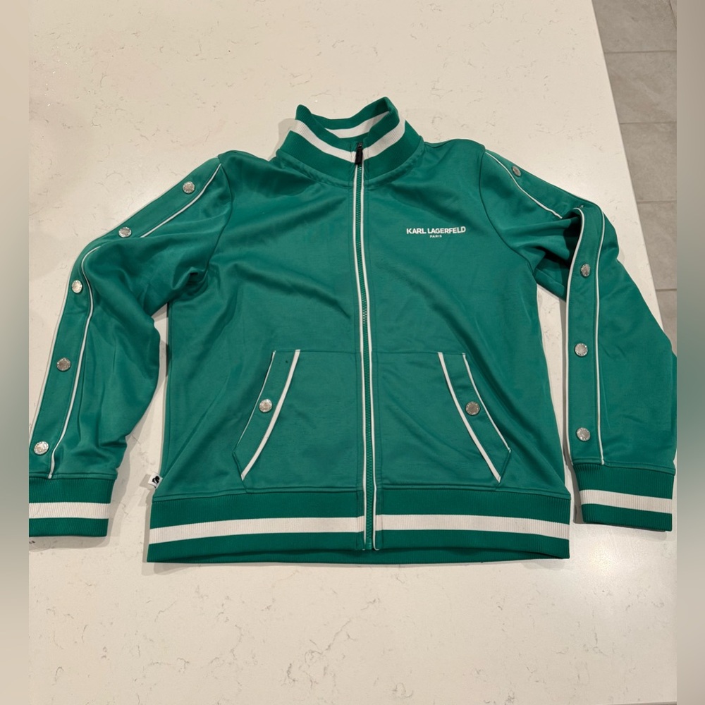 Karl Lagerfeld Green Track Jacket